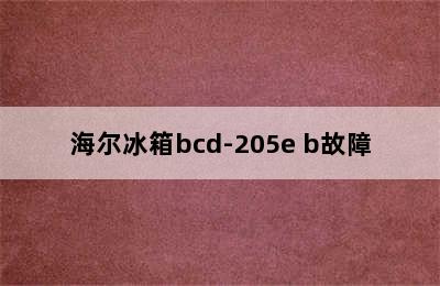 海尔冰箱bcd-205e b故障